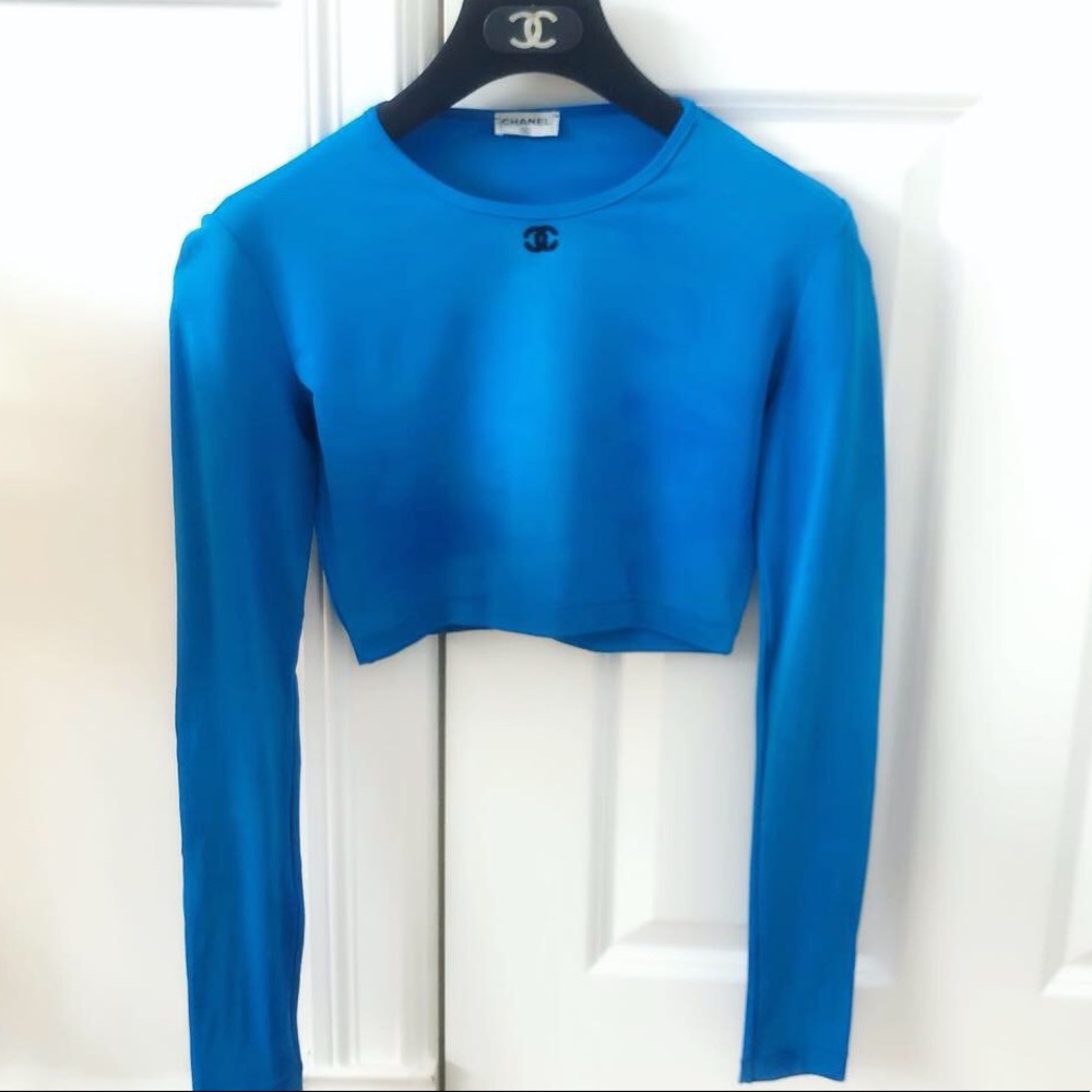 Authentic vintage 1930s Chanel spandex top